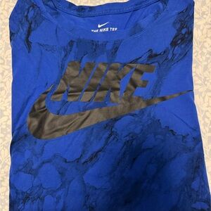 Nike Royal Blue Tee with Black Graphic